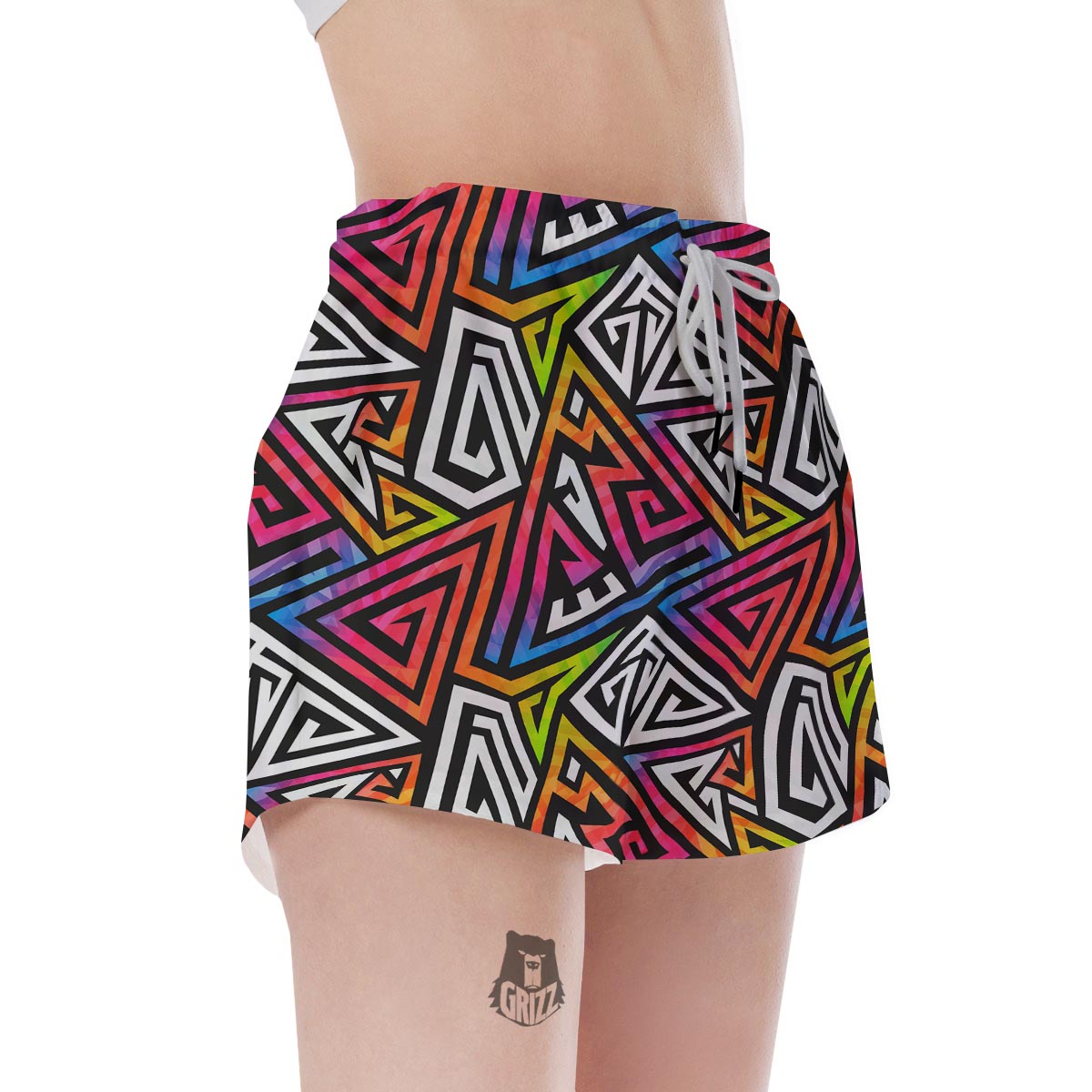 Geometric Women's Shorts-grizzshop