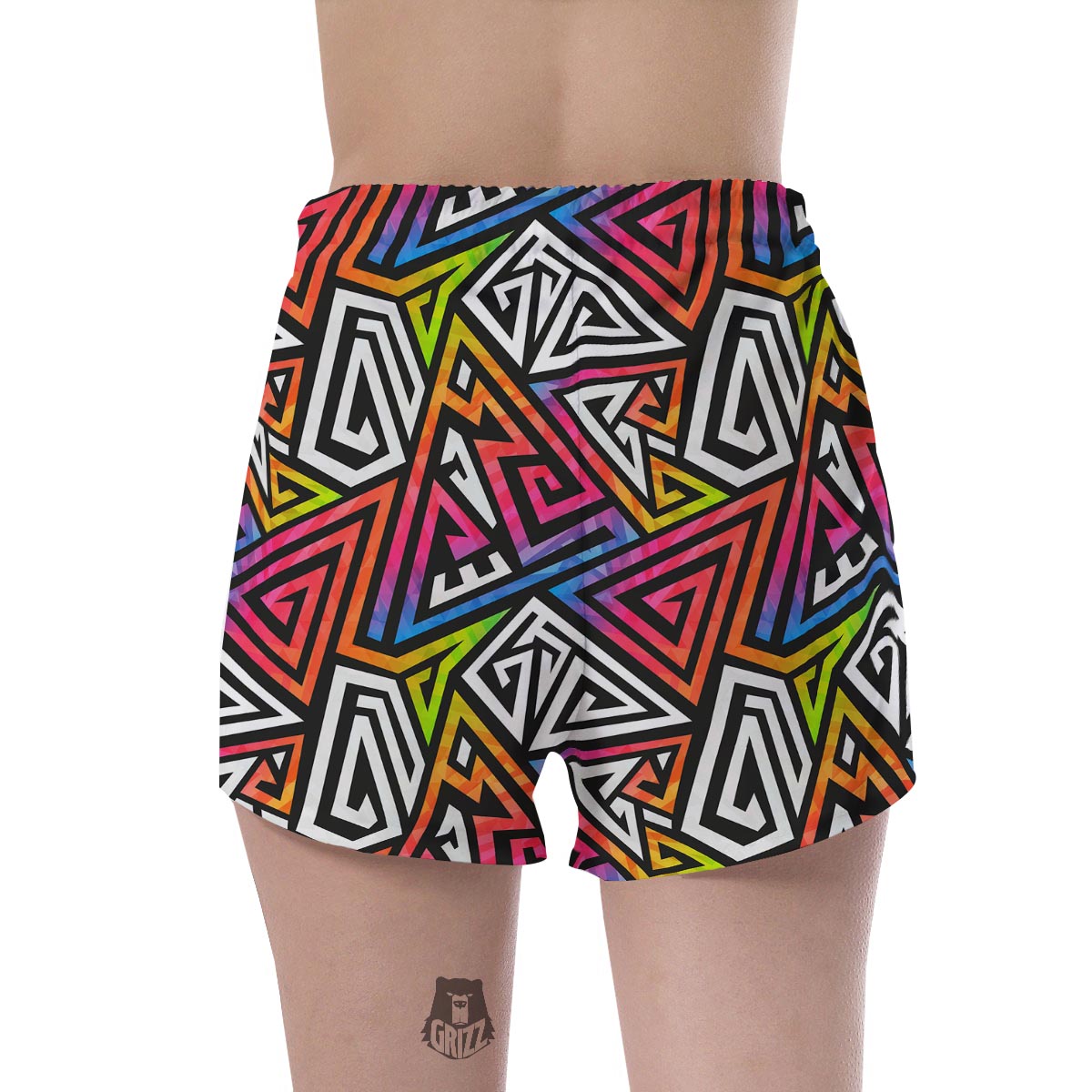Geometric Women's Shorts-grizzshop