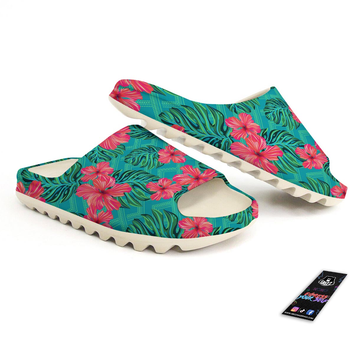 Geometric Aztec Tropical Print Pattern Sandals-grizzshop