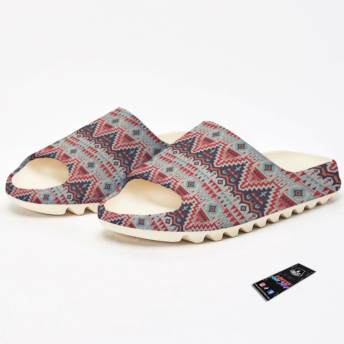 Geometric Ethnic Aztec Print Pattern Sandals-grizzshop