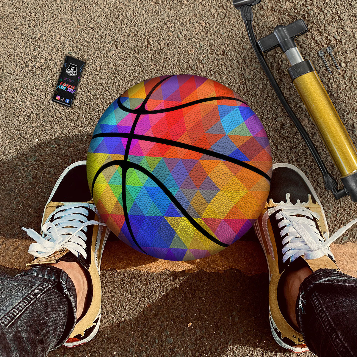 Fruits Hawaiian Tropical Print Pattern Basketball