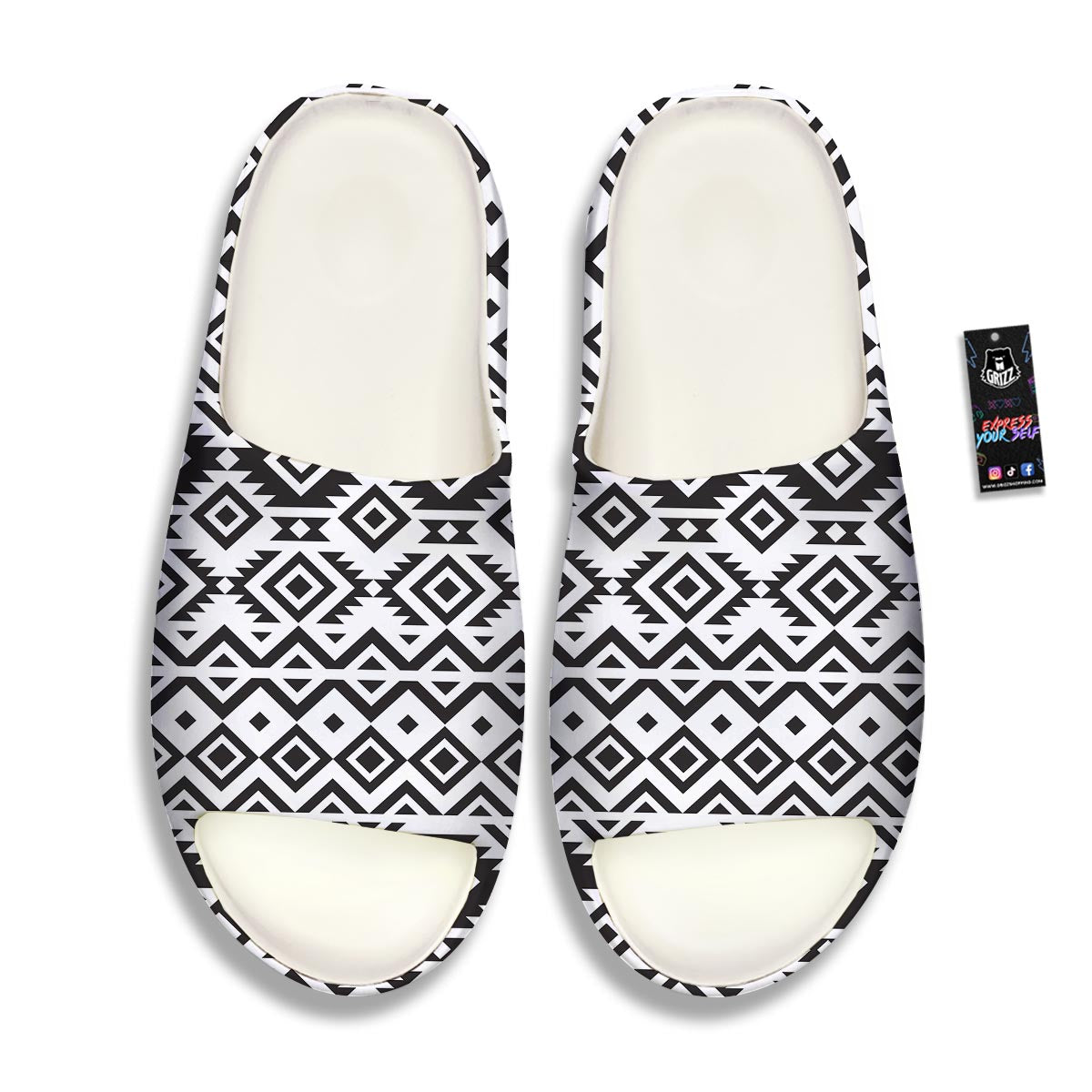 Geometric Tribal Aztec Print Pattern Sandals-grizzshop