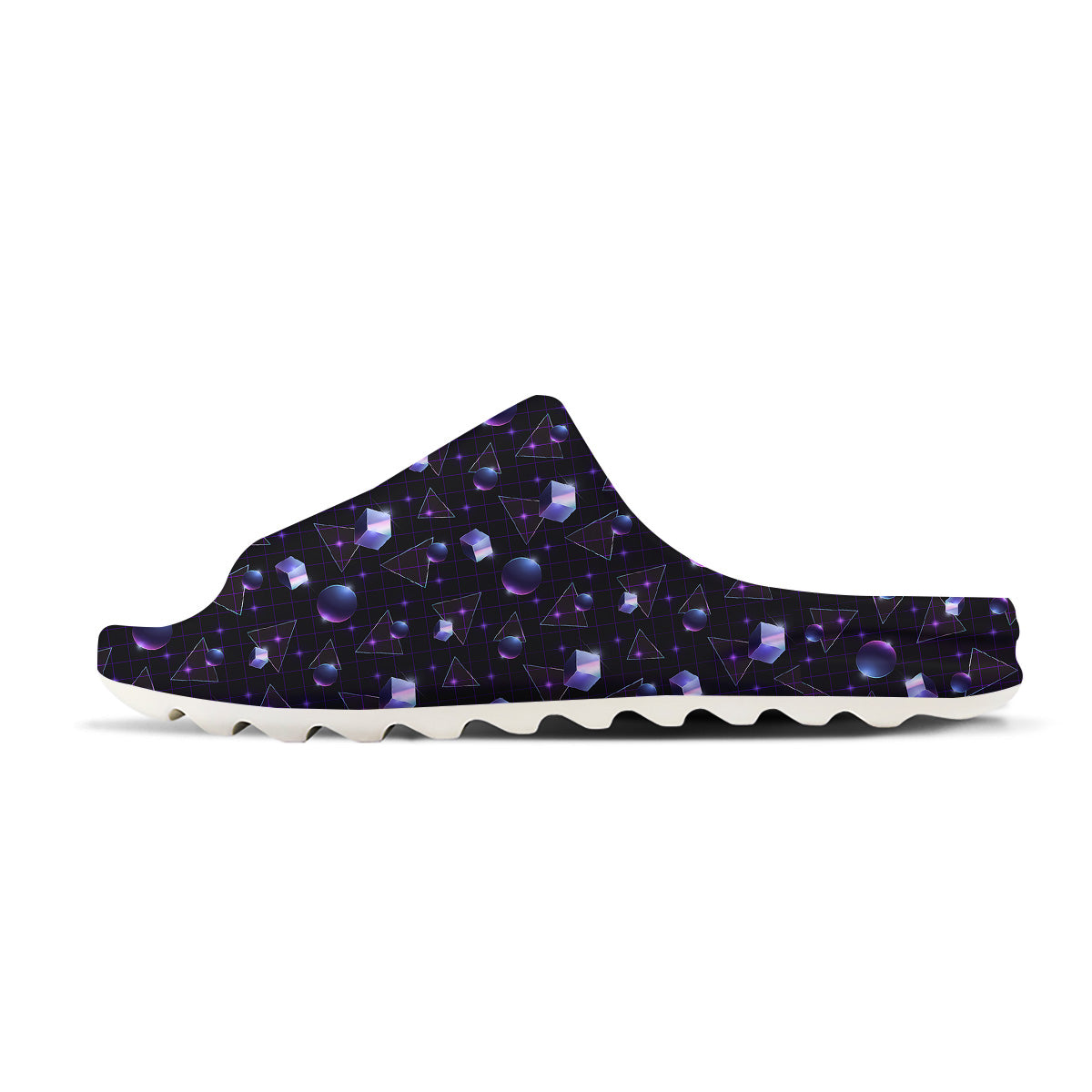 Geometry 80's Style Print Pattern Sandals-grizzshop