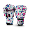 Geometry Pingpong Print Pattern Boxing Gloves-grizzshop