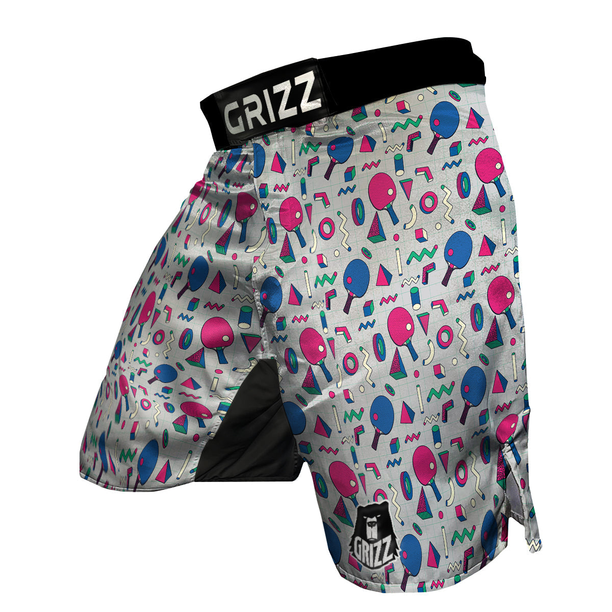 Geometry Pingpong Print Pattern MMA Shorts-grizzshop