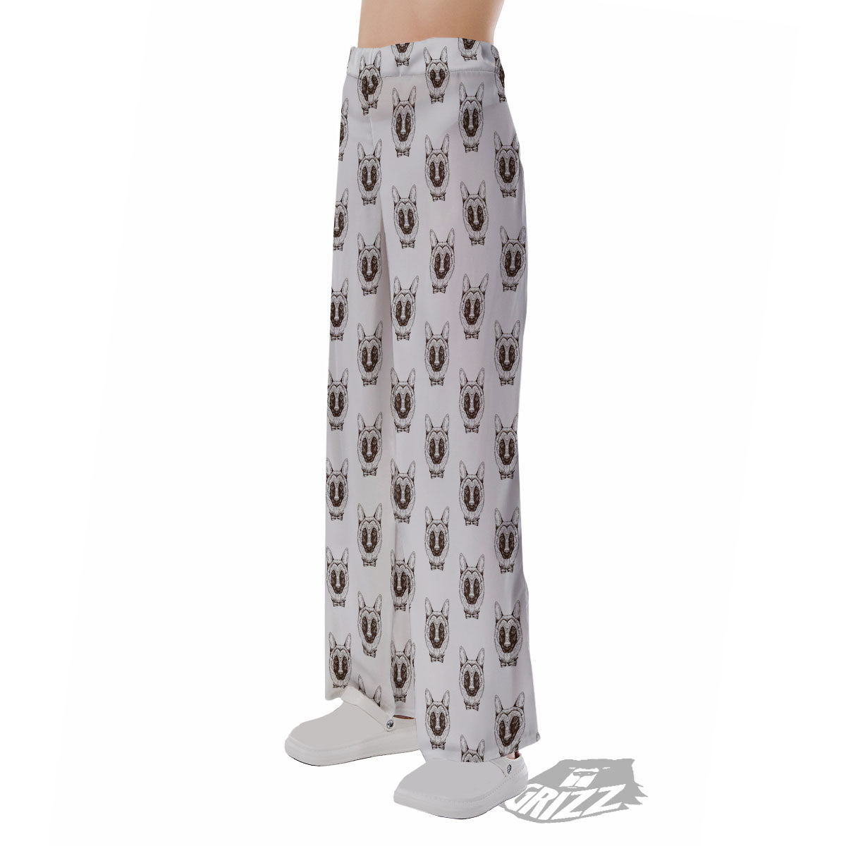 German Shepherd Drawing Print Pattern Pajama Pants-grizzshop