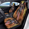 German Shepherd Portrait Vintage Print Car Seat Covers-grizzshop