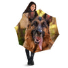 German Shepherd Portrait Vintage Print Umbrella-grizzshop