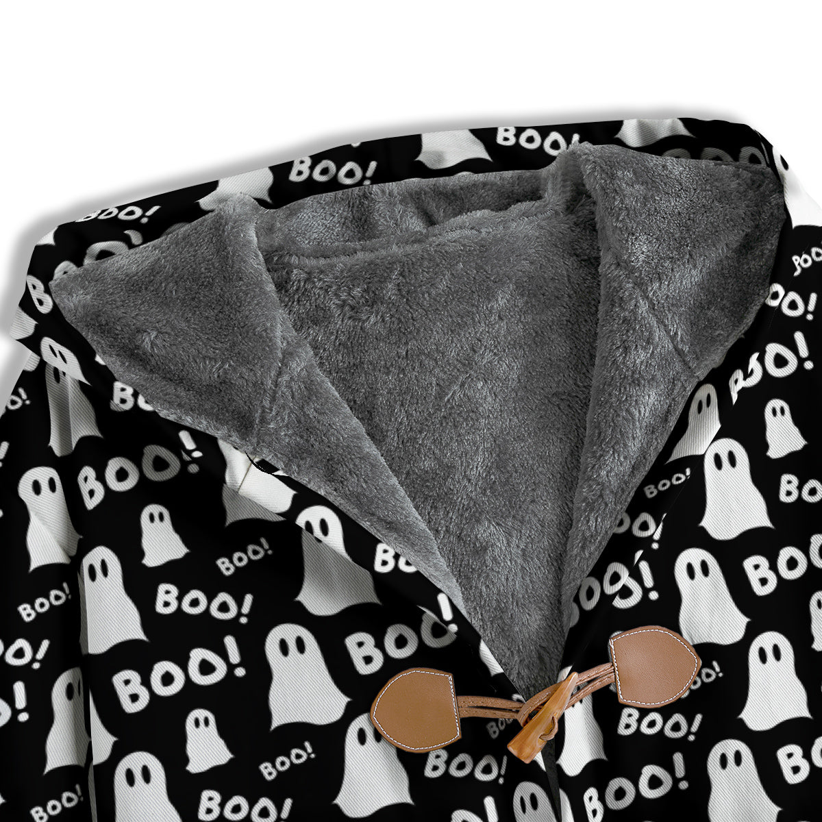 Ghost Cartoon Print Pattern Men's Windbreaker Jacket-grizzshop