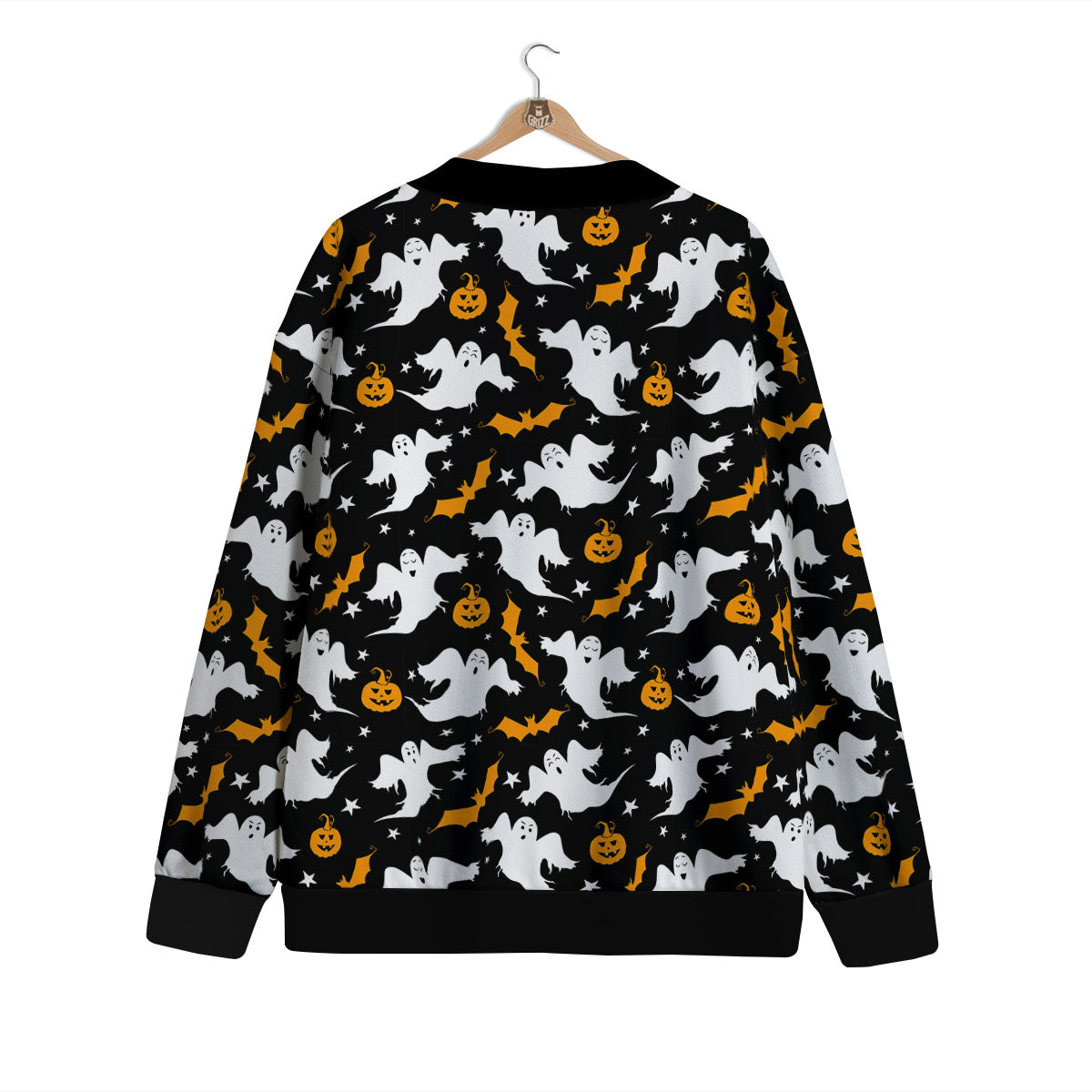 Ghost Halloween Print Pattern Cardigan-grizzshop