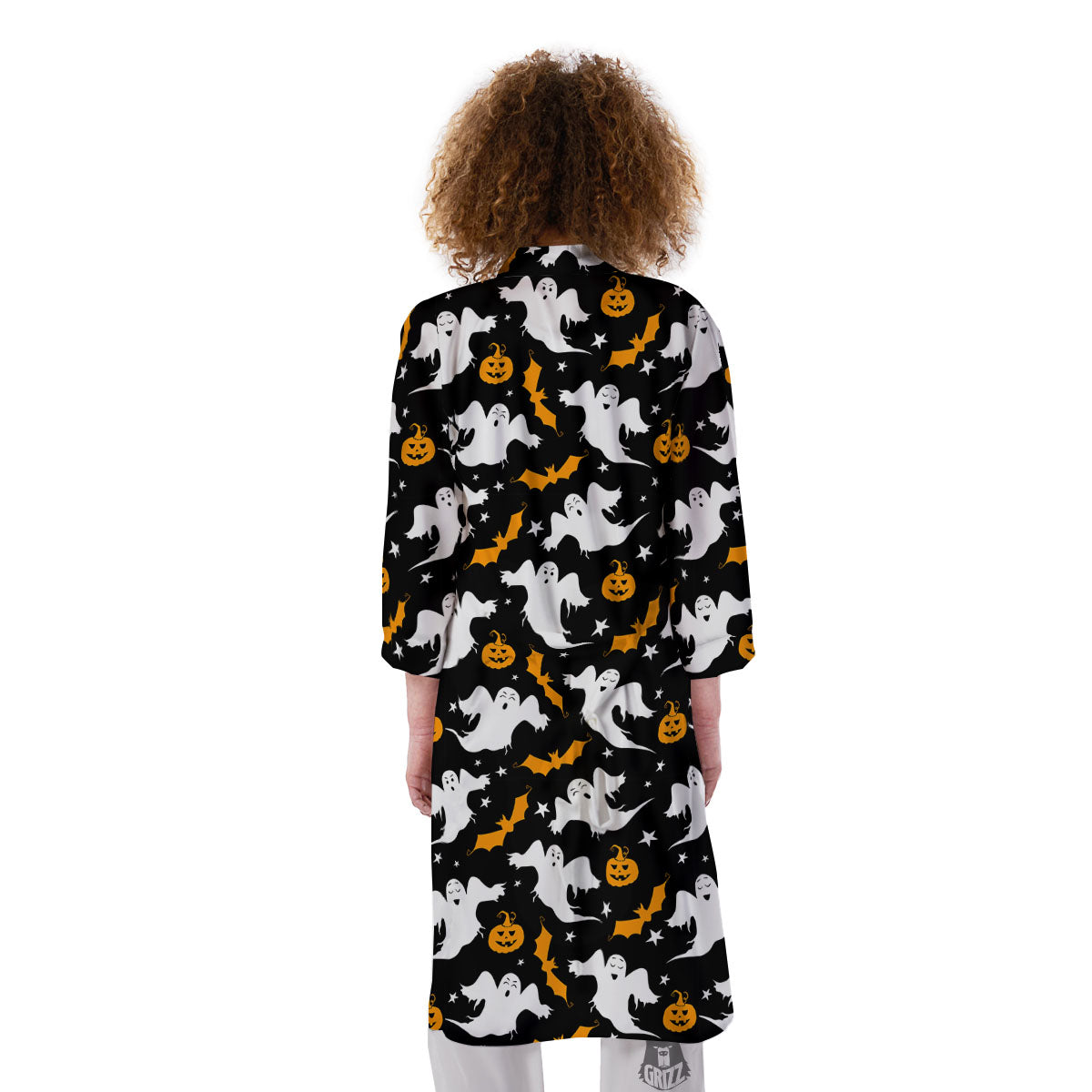 Ghost Halloween Print Pattern Kimono-grizzshop