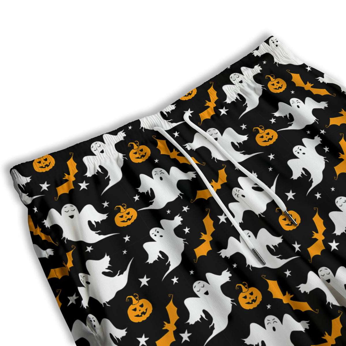Ghost Halloween Print Pattern Men's Athletic Shorts