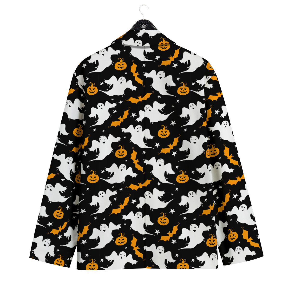 Ghost Halloween Print Pattern Men's Sport Coat-grizzshop