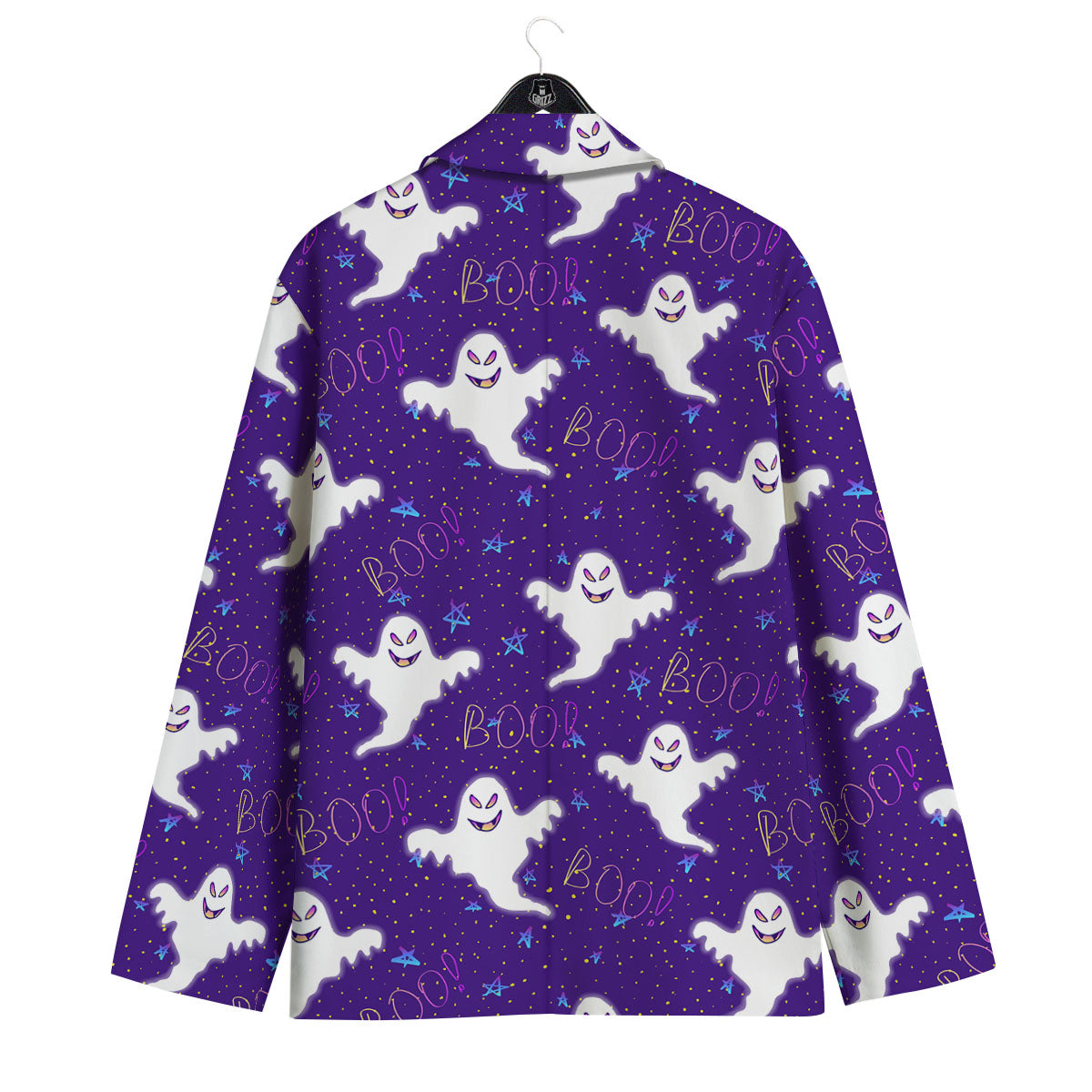 Ghost Happy Halloween Print Pattern Men's Sport Coat-grizzshop