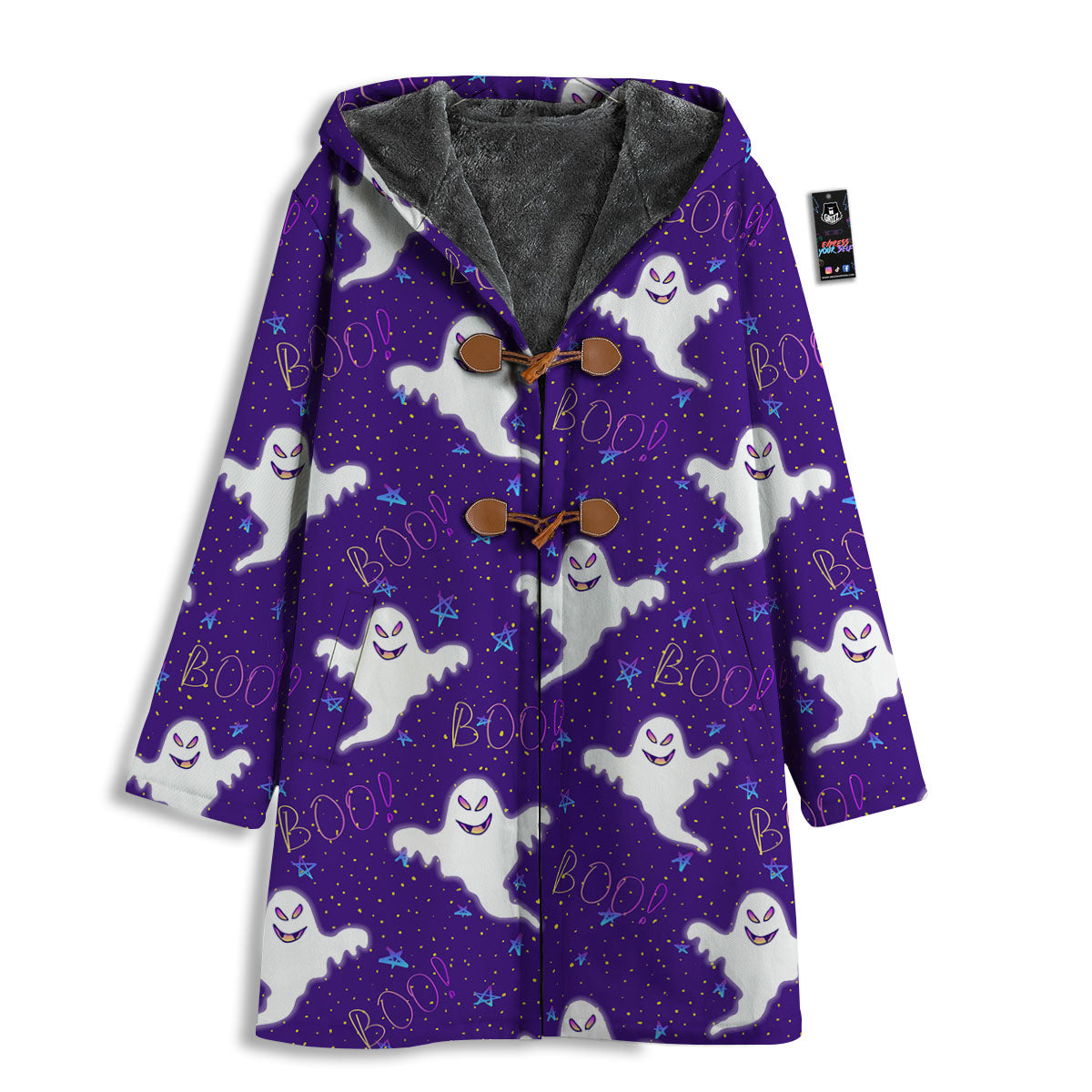 Ghost Happy Halloween Print Pattern Men's Windbreaker Jacket-grizzshop