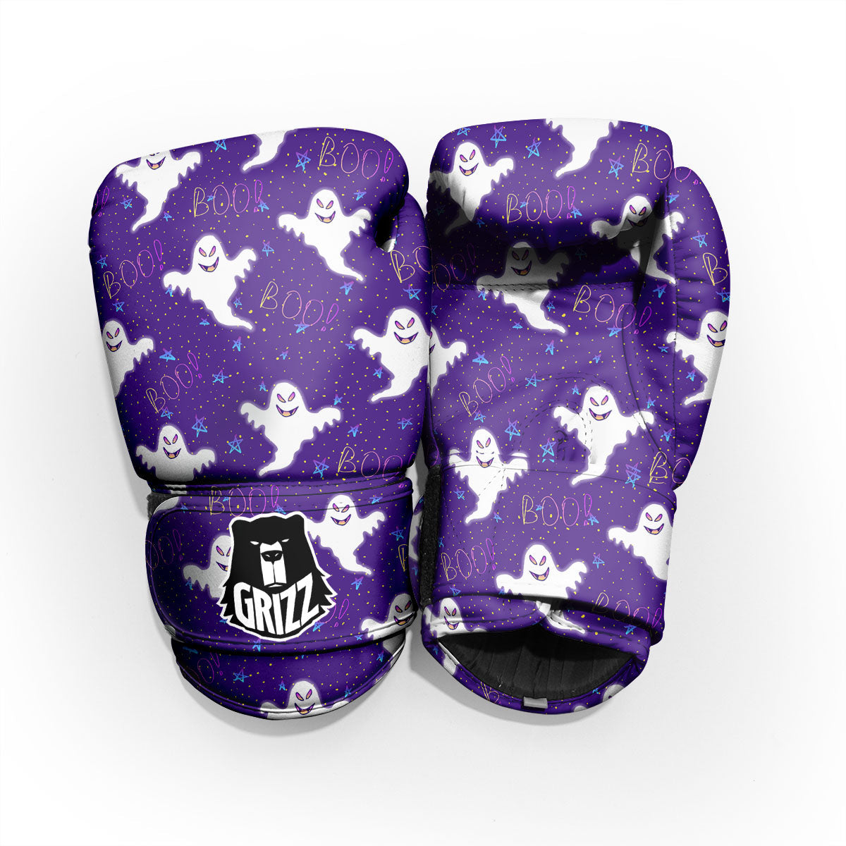 Ghost Happy Halloween Print Pattern Pro Boxing Glove