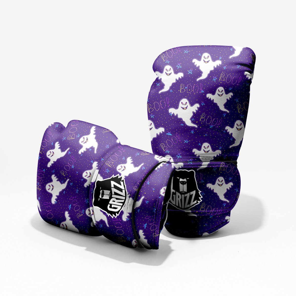 Ghost Happy Halloween Print Pattern Pro Boxing Glove