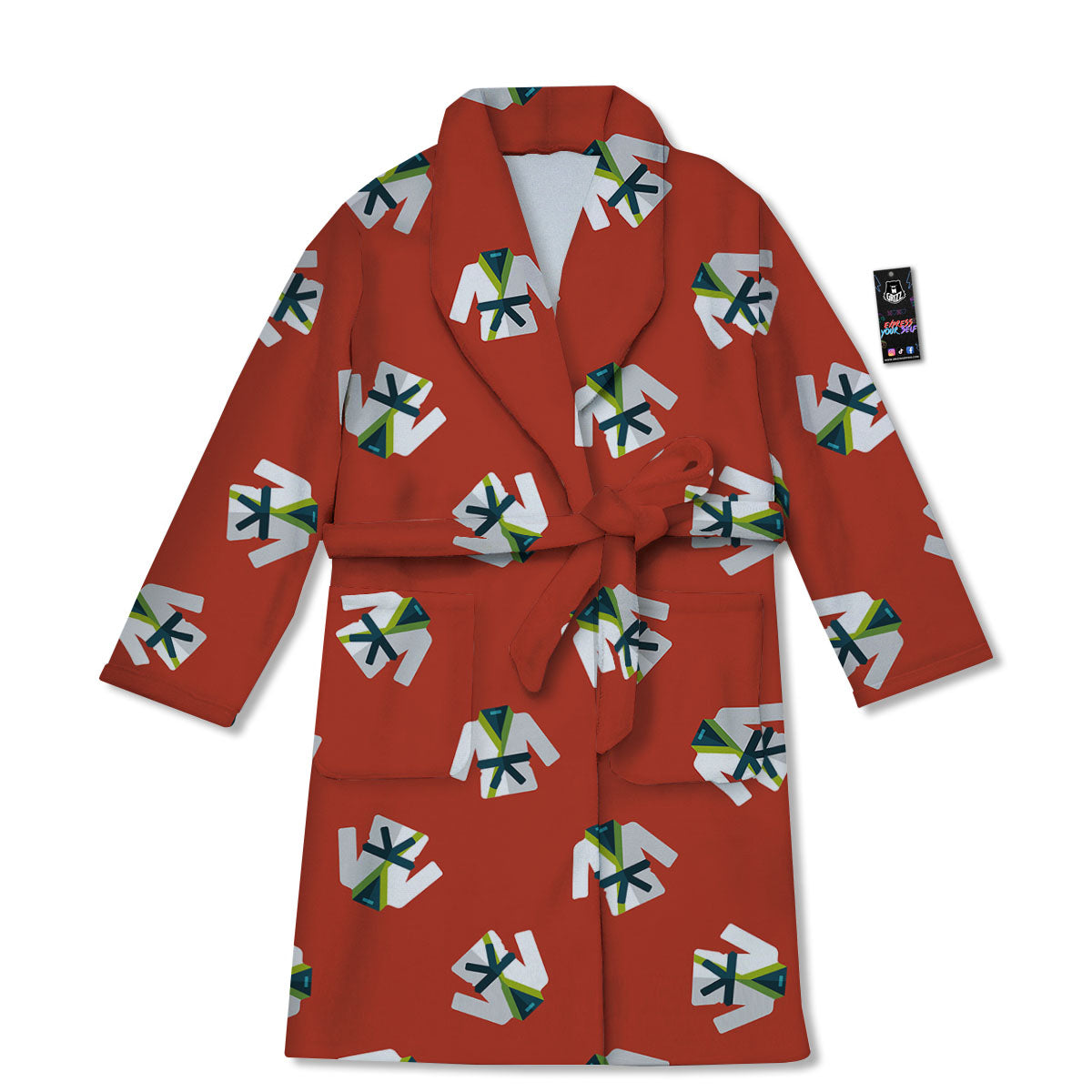 Gi Karate Print Pattern Bathrobe-grizzshop