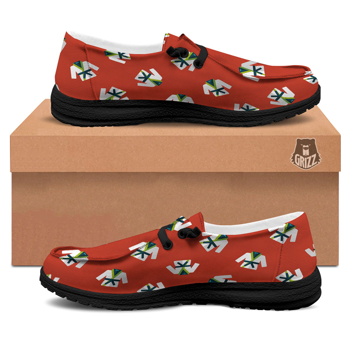 Gi Karate Print Pattern Black Loafers-grizzshop