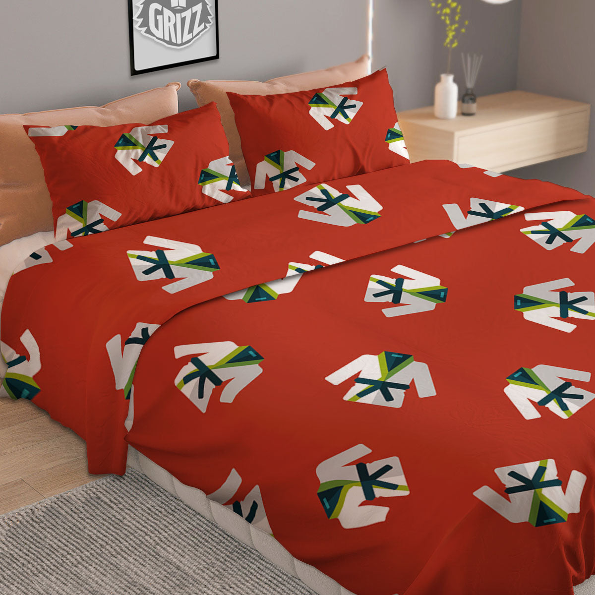 Gi Karate Print Pattern Duvet Cover Bedding Set