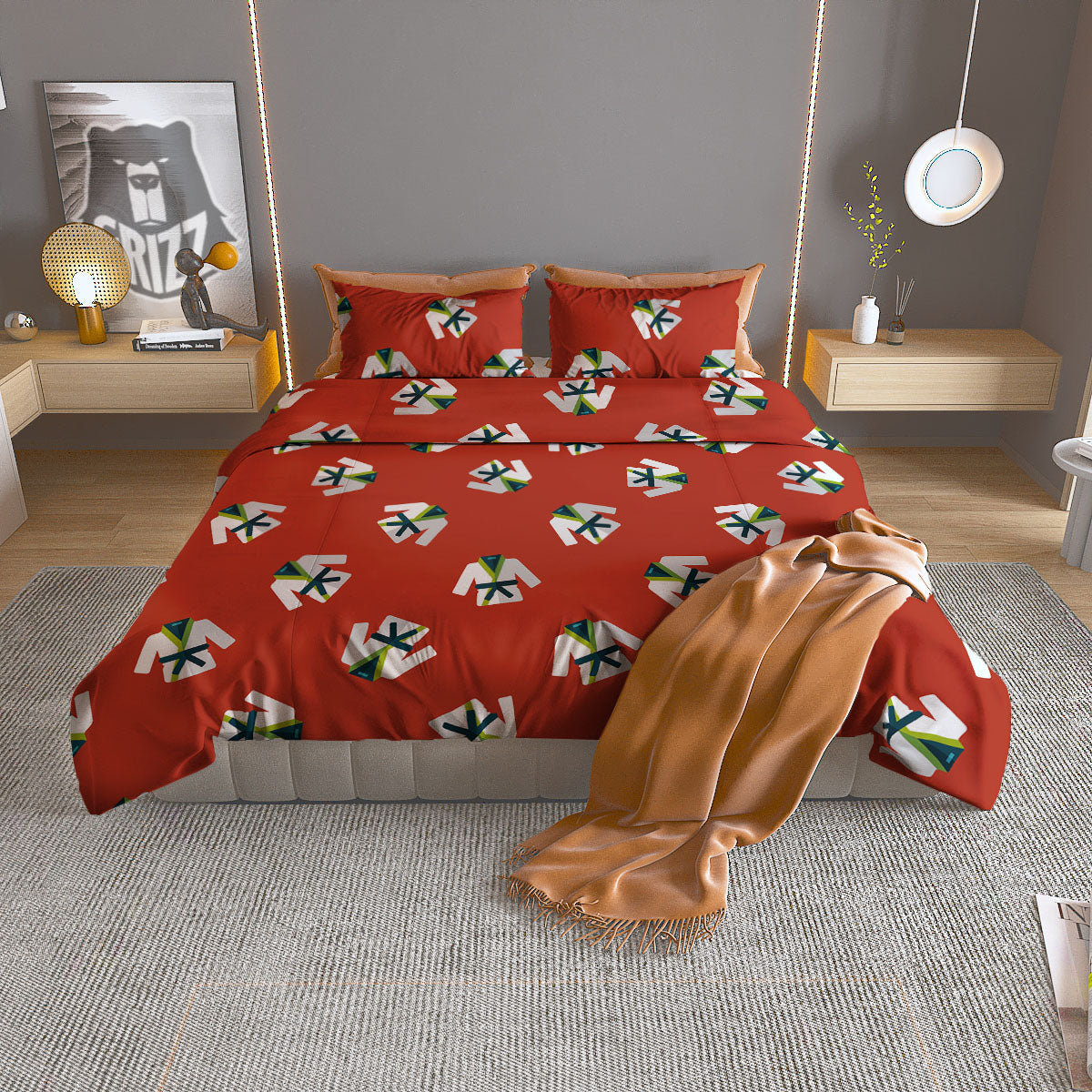 Gi Karate Print Pattern Duvet Cover Bedding Set