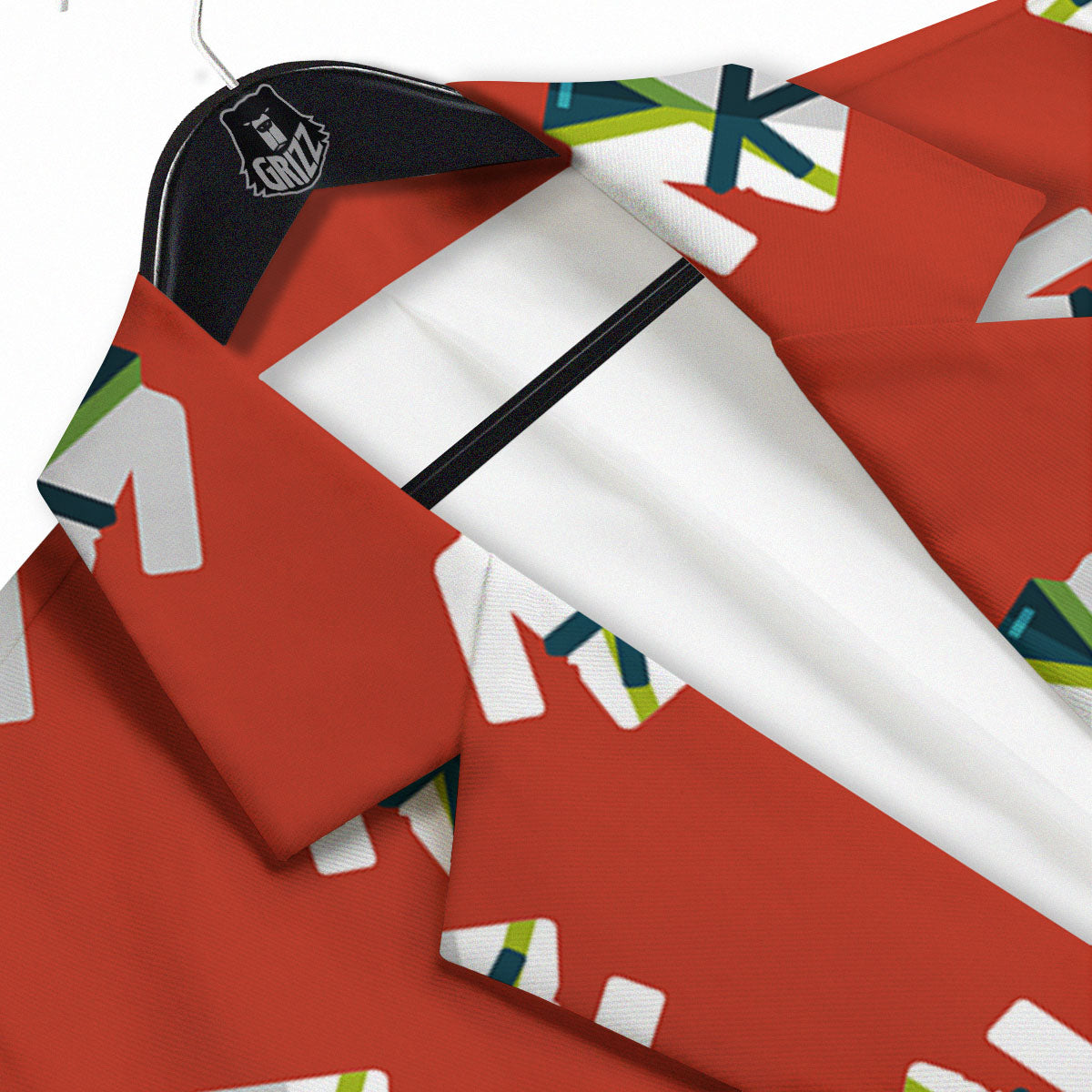 Gi Karate Print Pattern Men's Sport Coat-grizzshop