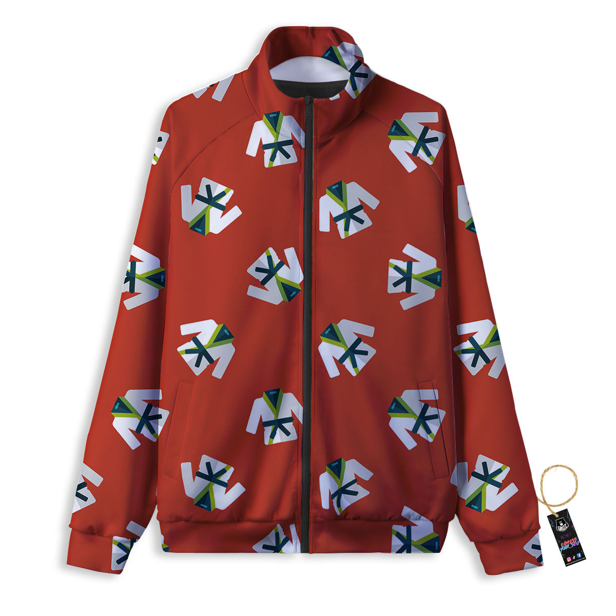 Gi Karate Print Pattern Track Jacket-grizzshop