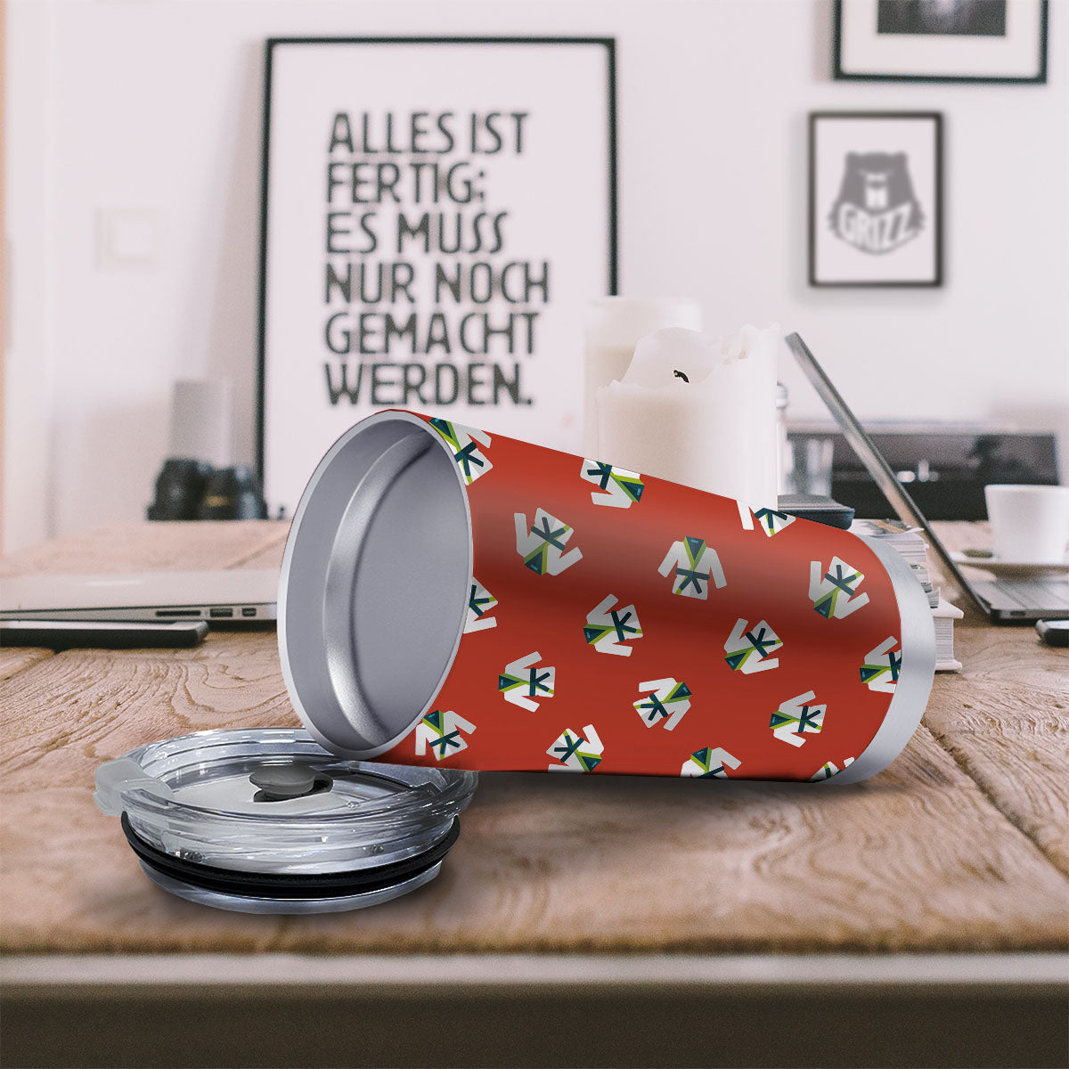 Gi Karate Print Pattern Tumbler-grizzshop