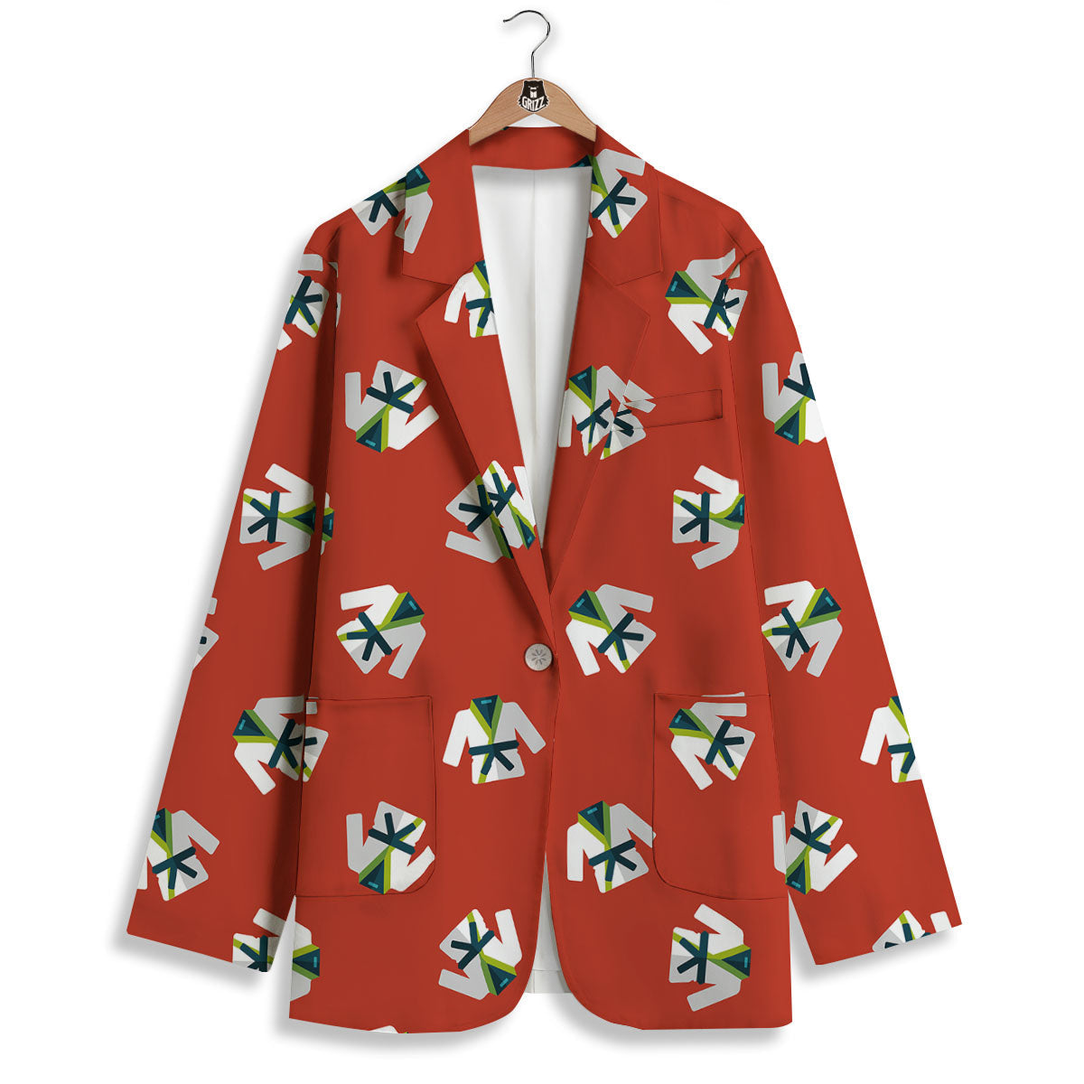 Gi Karate Print Pattern Women's Blazer-grizzshop