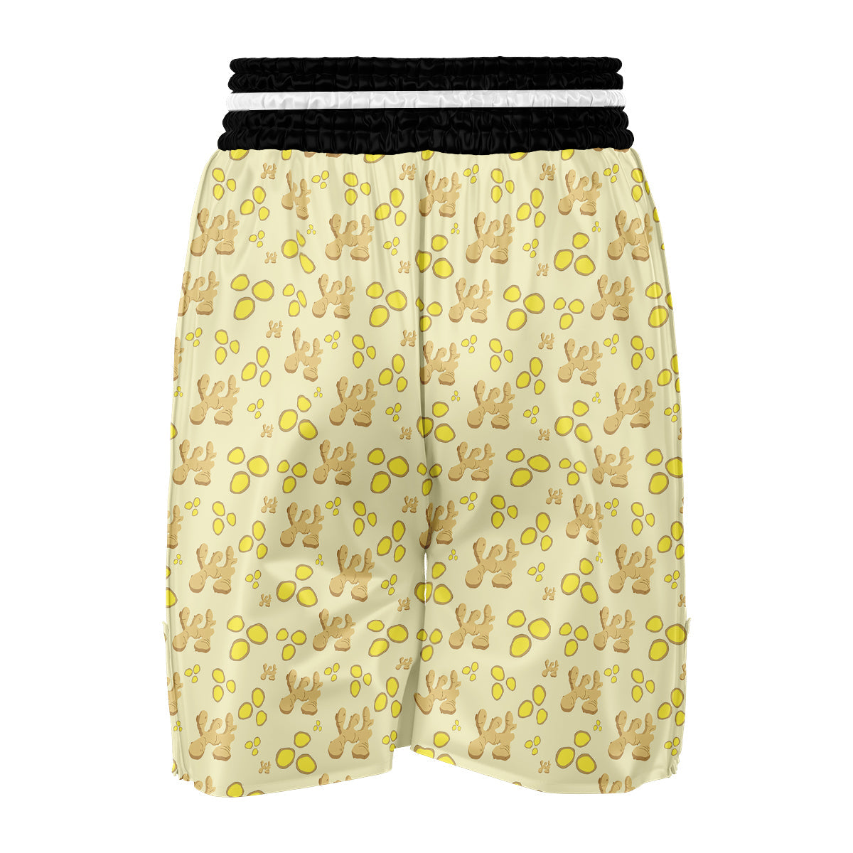 Ginger Watercolor Print Pattern Boxing Shorts-grizzshop