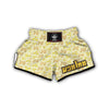 Ginger Watercolor Print Pattern Muay Thai Boxing Shorts-grizzshop