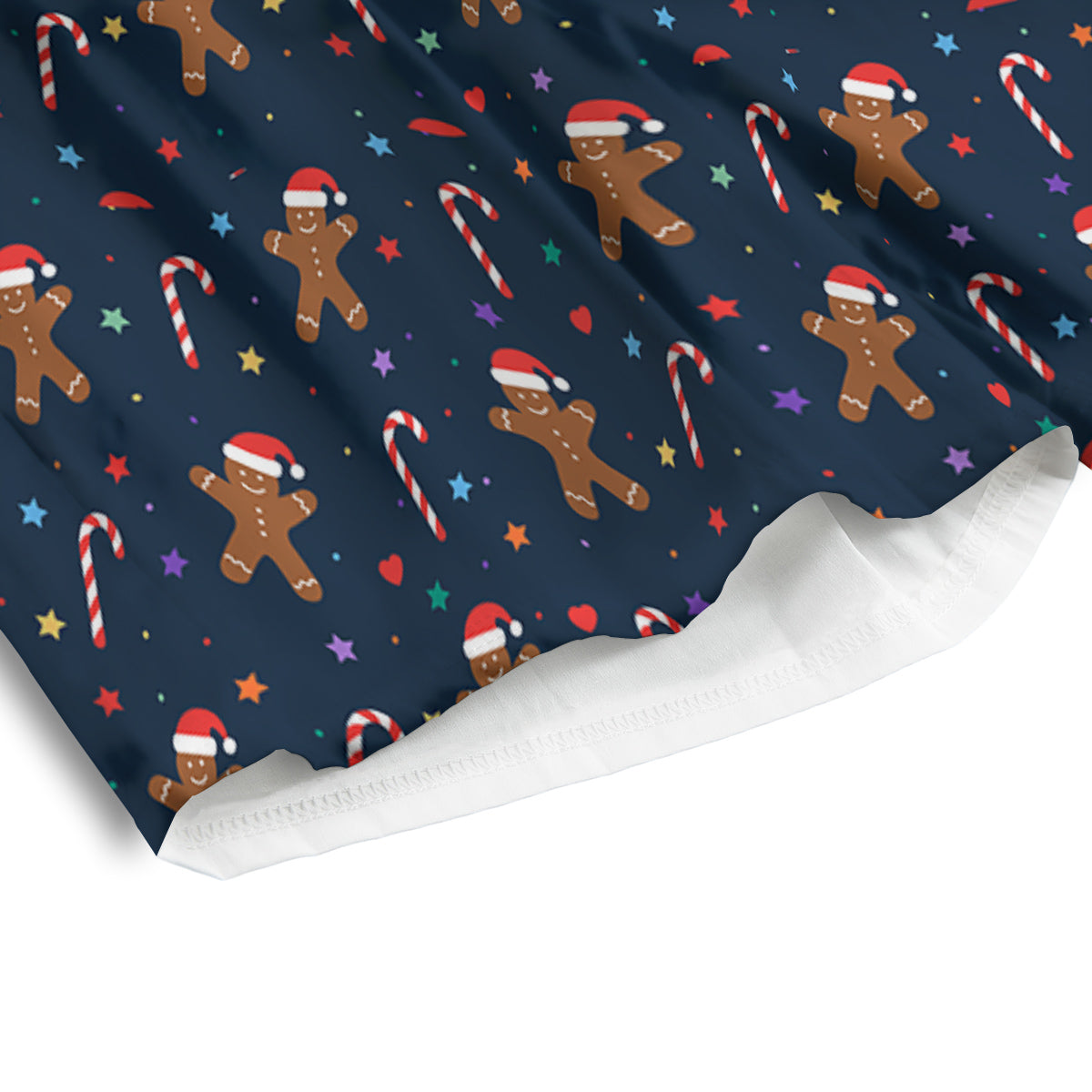 Gingerbread Christmas Print Pattern Men's Athletic Shorts