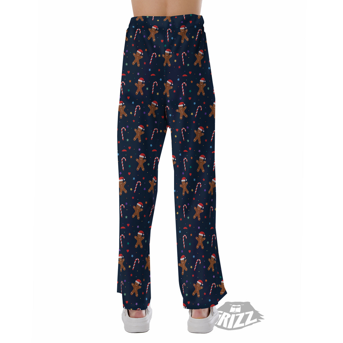 Gingerbread Christmas Print Pattern Pajama Pants-grizzshop