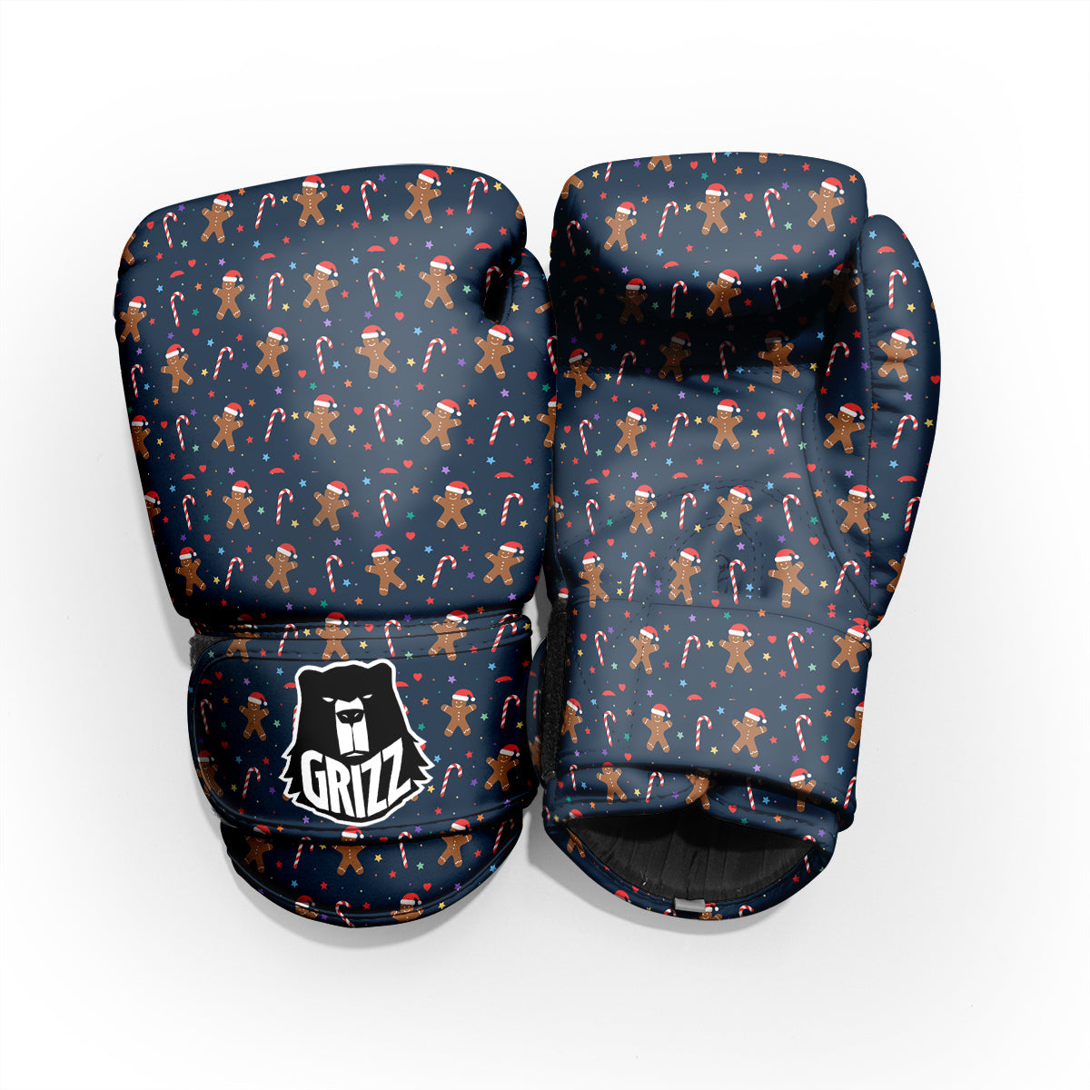 Gingerbread Christmas Print Pattern Pro Boxing Glove
