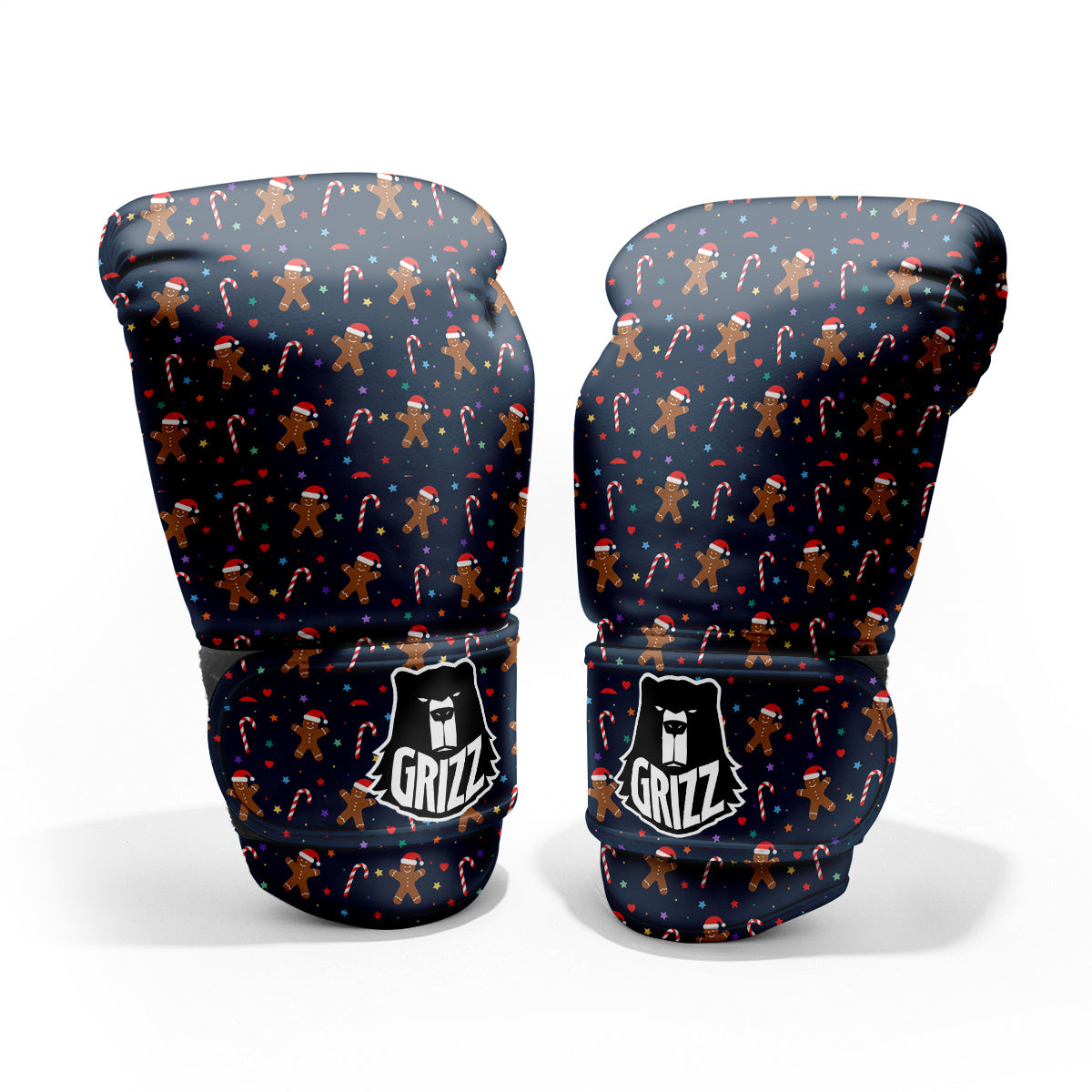 Gingerbread Christmas Print Pattern Pro Boxing Glove