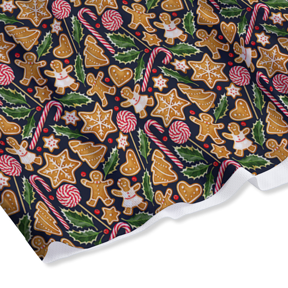 Gingerbread Cute Print Pattern Mesh Shorts