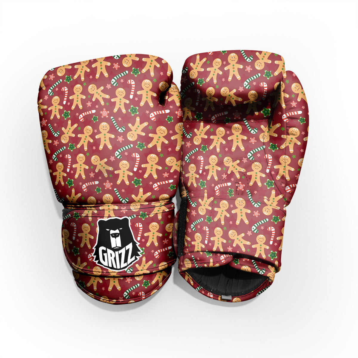 Gingerbread Man Cute Print Pattern Pro Boxing Glove
