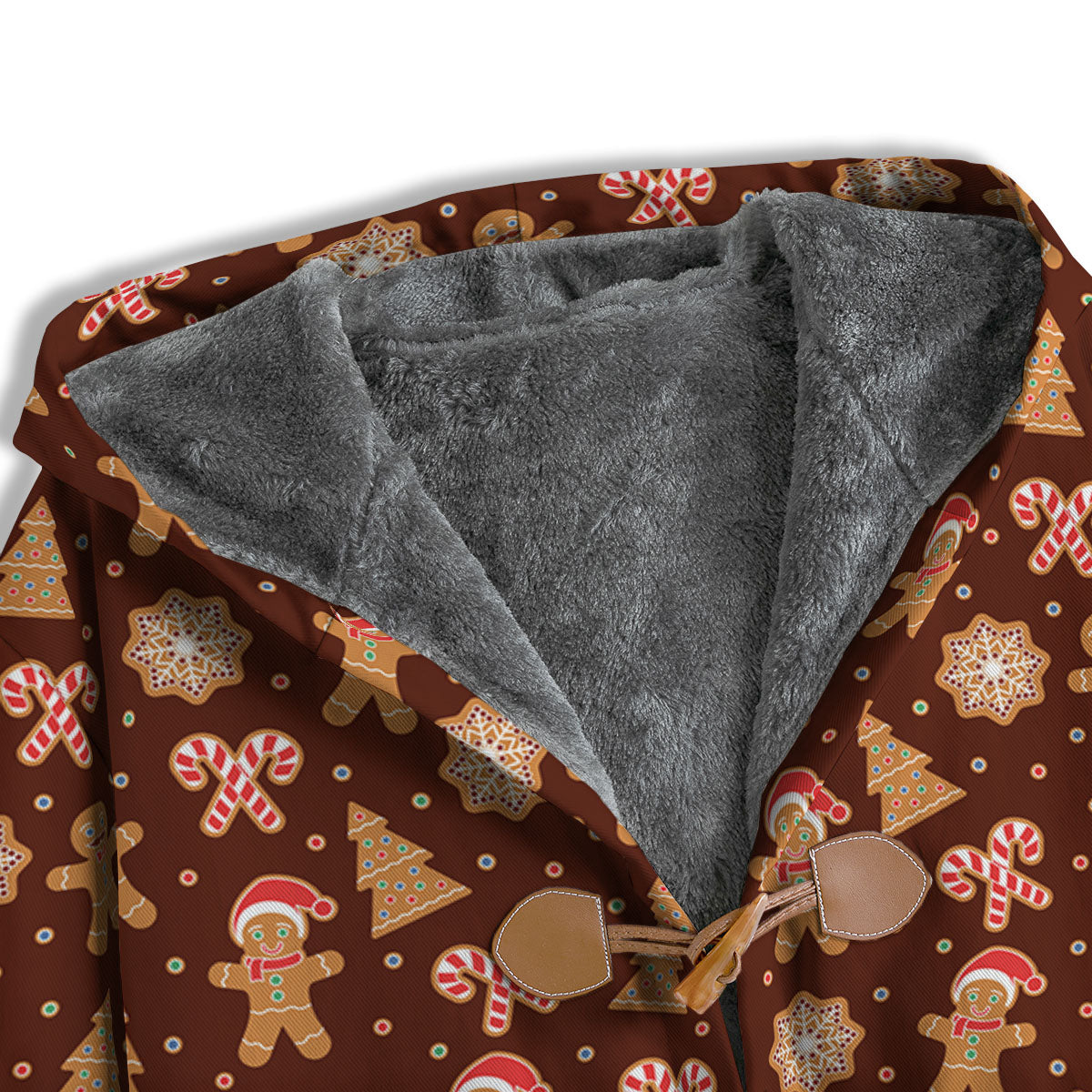 Gingerbread Man Print Pattern Men's Windbreaker Jacket-grizzshop