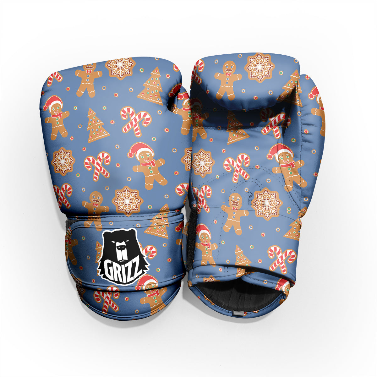 Gingerbread Man Xmas Print Pattern Pro Boxing Glove