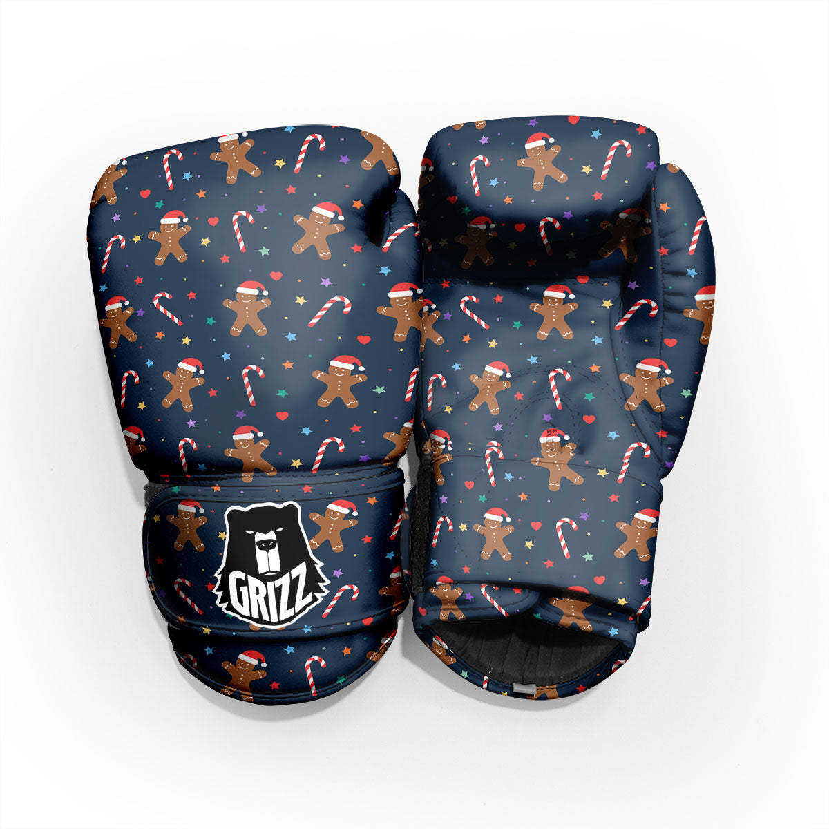 Gingerbread Xmas Print Pattern Pro Boxing Glove