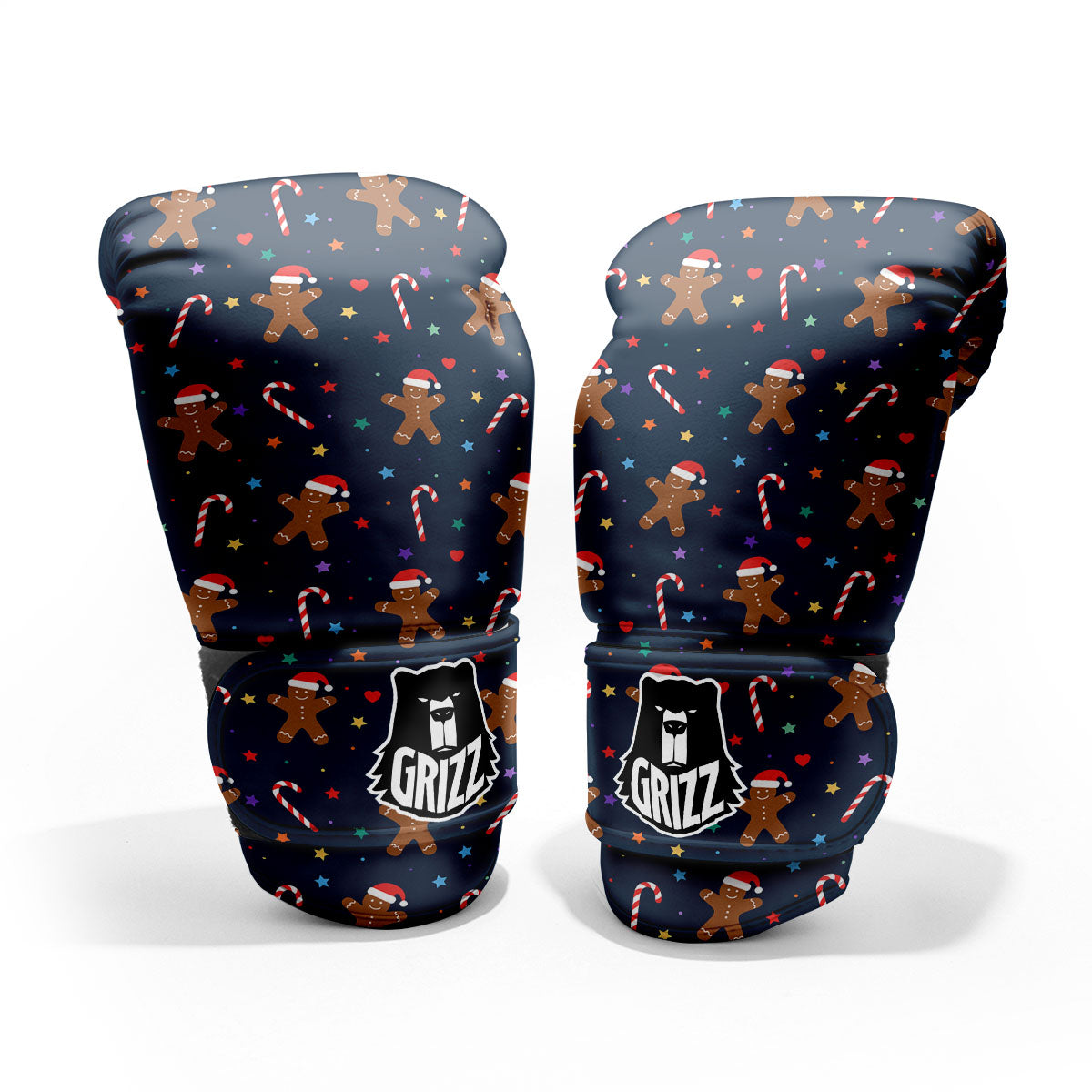 Gingerbread Xmas Print Pattern Pro Boxing Glove