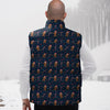 Gingerbread Christmas Print Pattern Down Vest