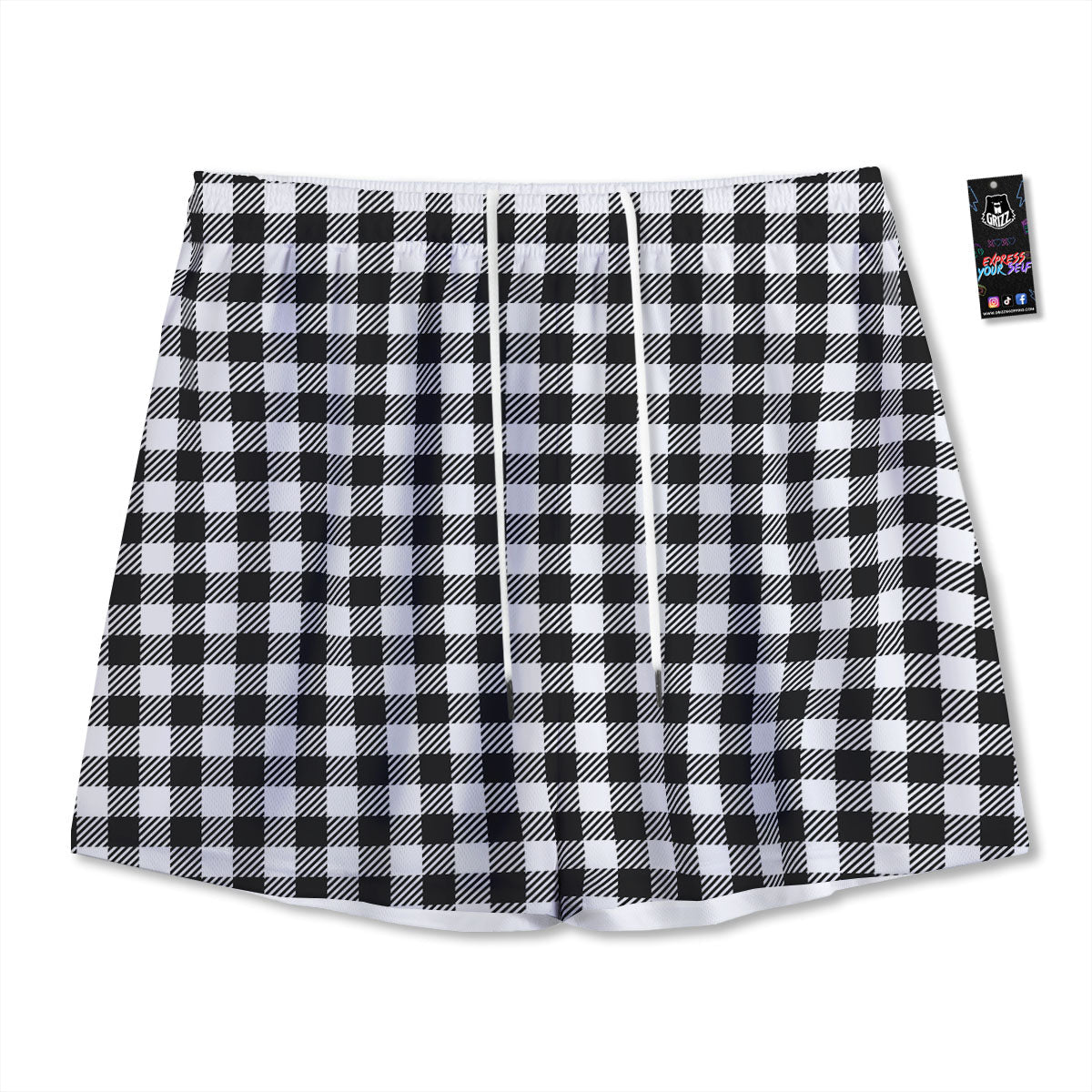 Hand Sign Gay Pride Print Pattern Mesh Shorts