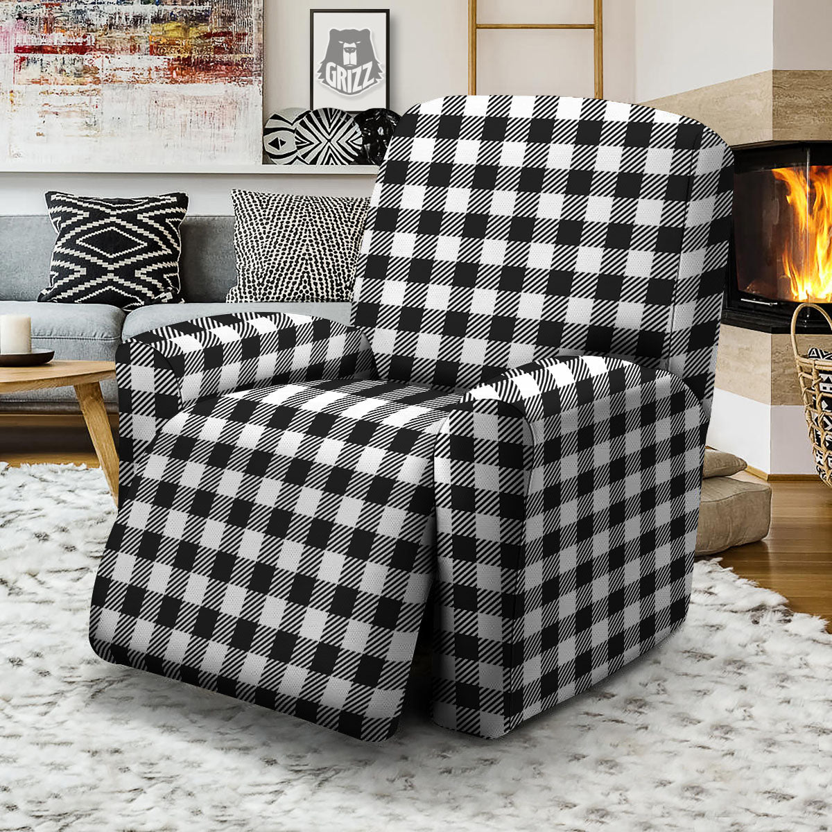 Gingham recliner best sale