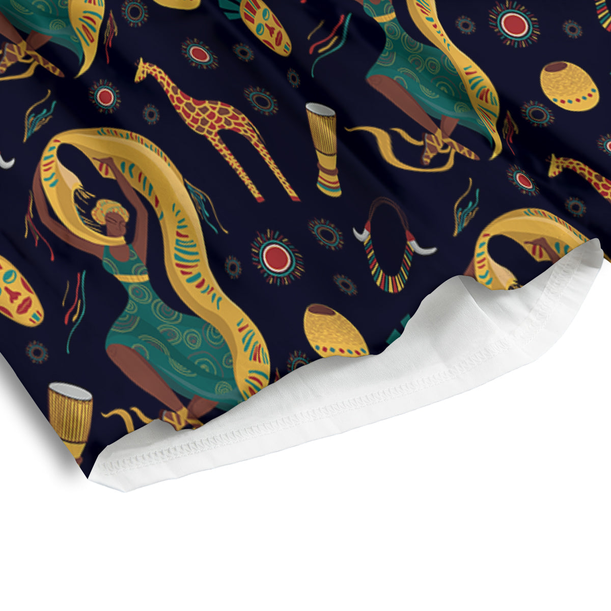 Giraffe Aztec Print Pattern Men's Athletic Shorts