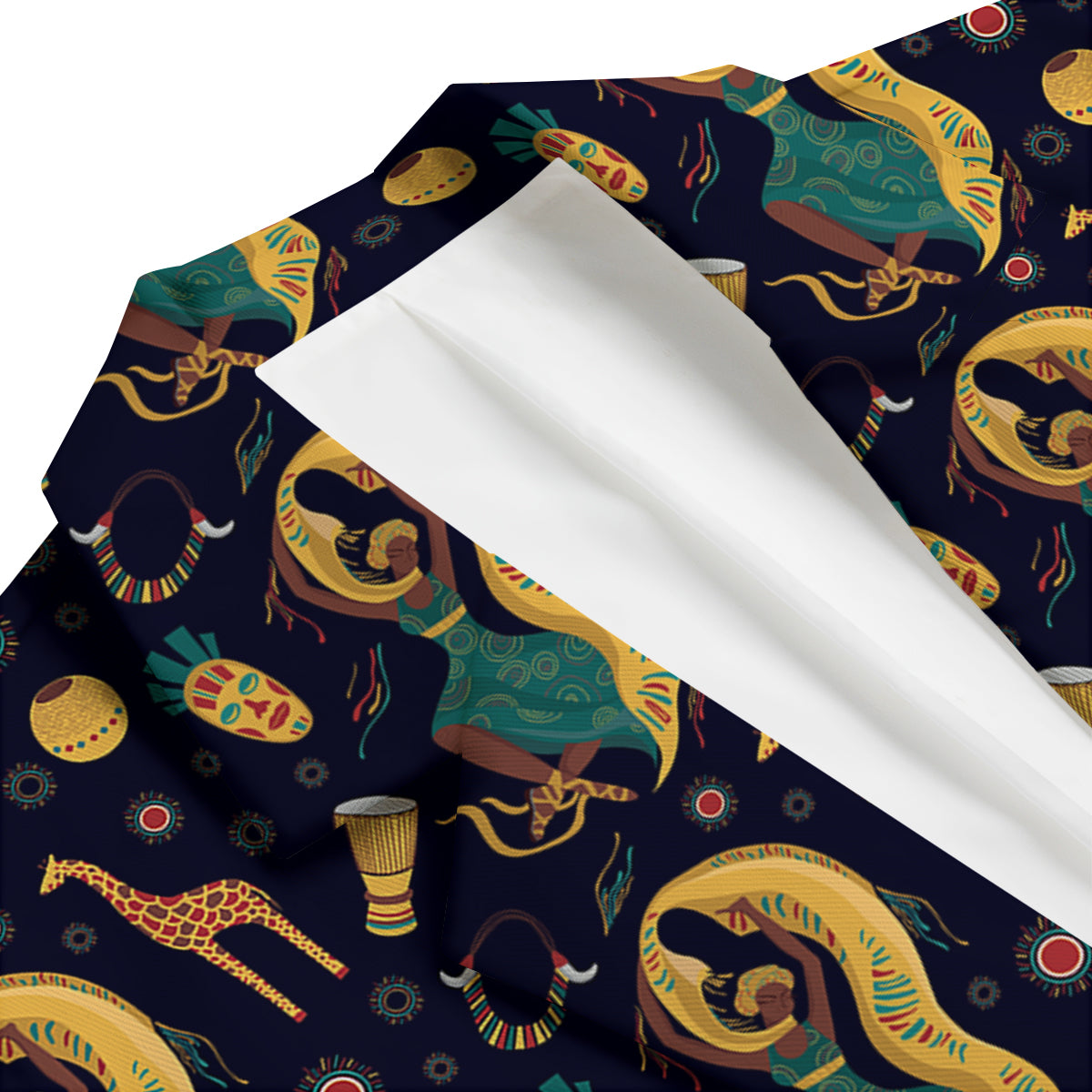 Giraffe Aztec Print Pattern Men's Blazer-grizzshop