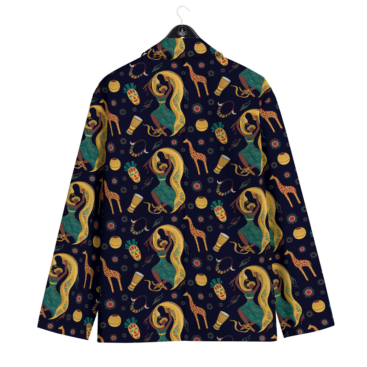 Giraffe Aztec Print Pattern Men's Sport Coat-grizzshop