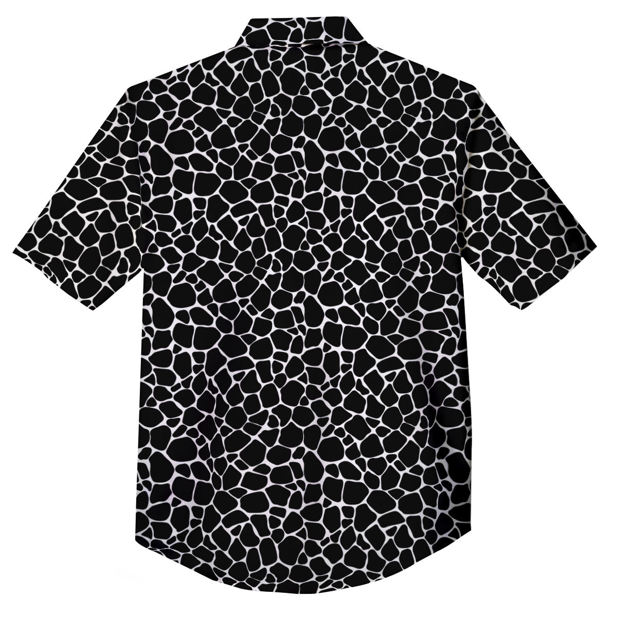 Giraffe Black Tropical Print Pattern Button Up Shirt-grizzshop