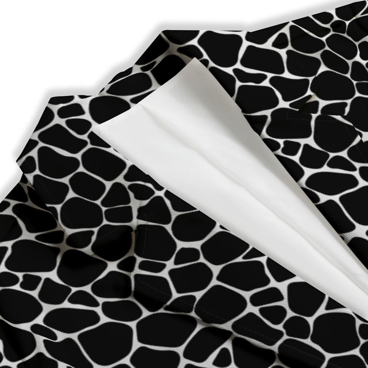 Giraffe Black Tropical Print Pattern Women's Blazer-grizzshop