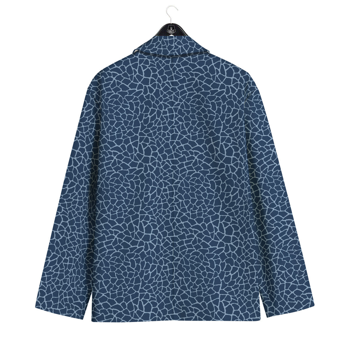 Giraffe Blue Print Men's Sport Coat-grizzshop
